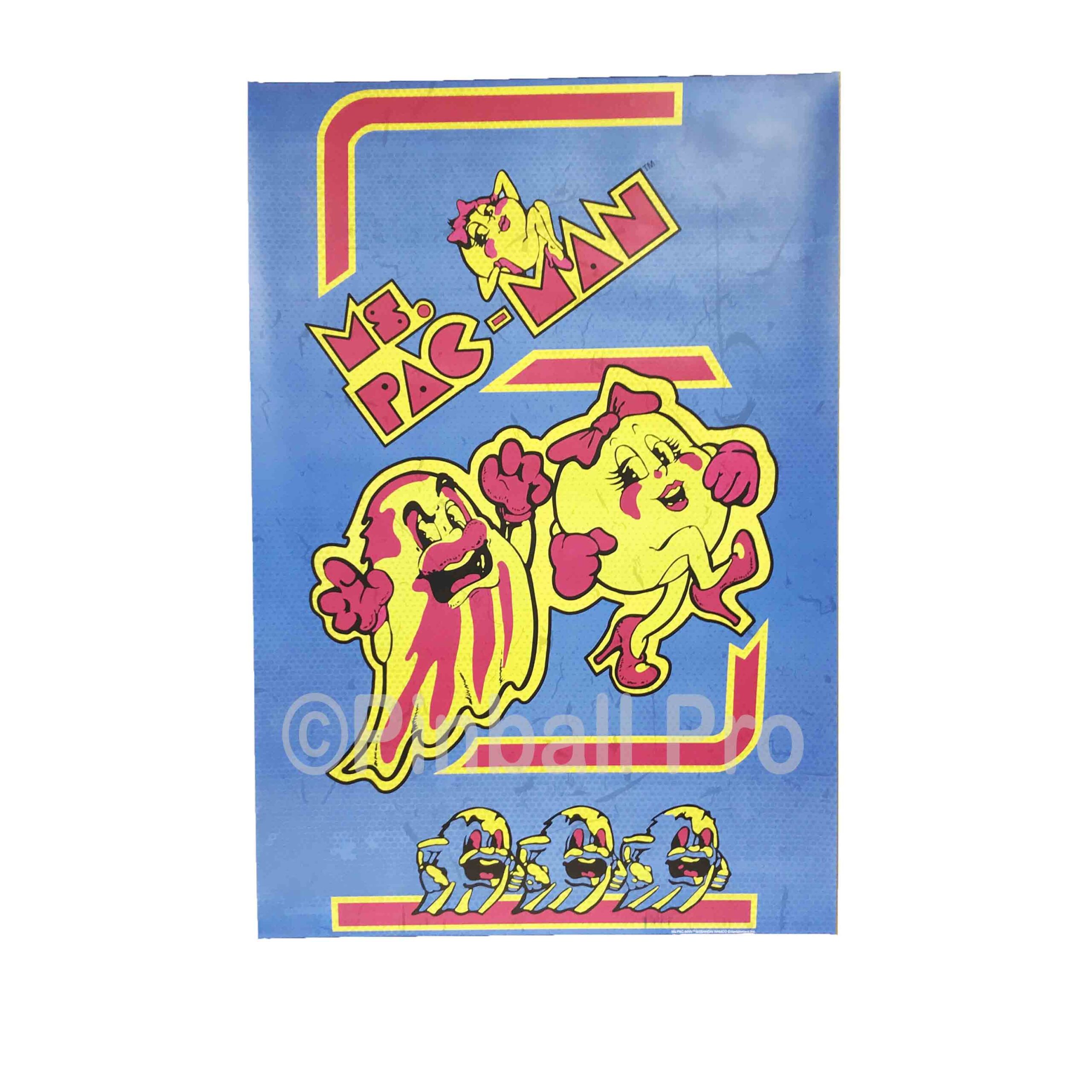 Cool retro poster !! Ms Pacman wall art 