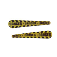 danger caution tape flippers