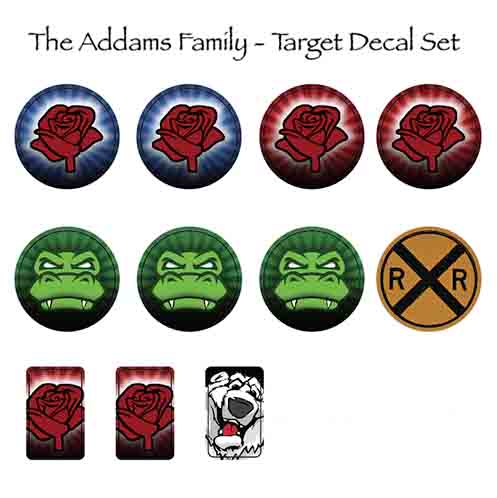 addams family target decals
